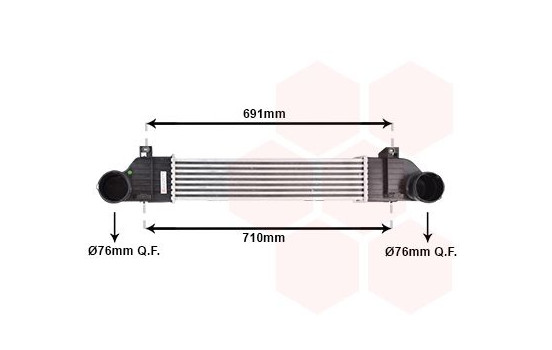 Intercooler, charger 30004353 International Radiators