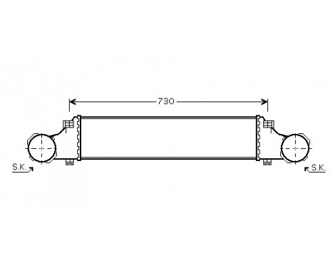 Intercooler, charger 30004354 International Radiators, Image 2