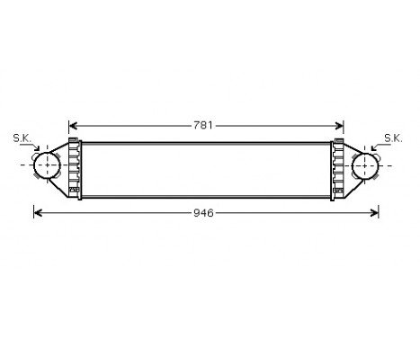 Intercooler, charger 30004368 International Radiators, Image 2