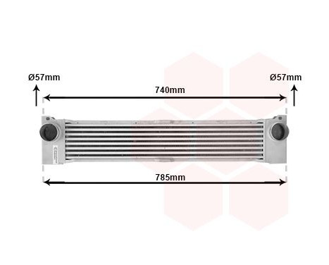 Intercooler, charger 30004370 International Radiators, Image 2