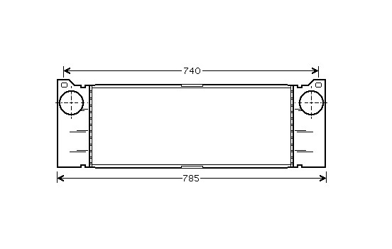 Intercooler, charger 30004371 International Radiators, Image 2