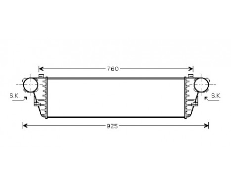 Intercooler, charger 30004380 International Radiators, Image 2