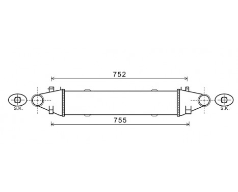 Intercooler, charger 30004556 International Radiators, Image 2