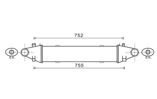 Intercooler, charger 30004556 International Radiators, Image 2