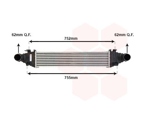 Intercooler, charger 30004556 International Radiators