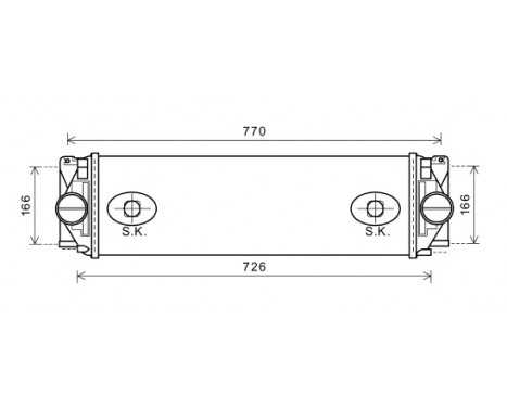 Intercooler, charger 30004582 International Radiators, Image 2