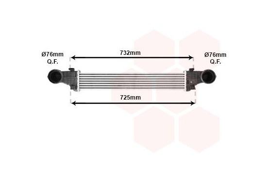 Intercooler, charger 30004726 International Radiators