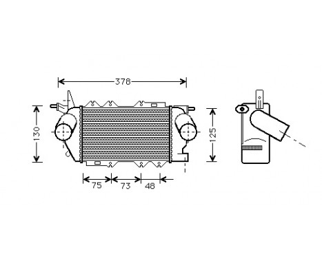 Intercooler, charger 37004269 International Radiators, Image 2