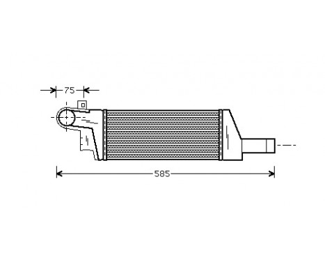 Intercooler, charger 37004322 International Radiators