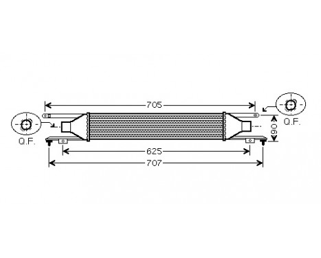 Intercooler, charger 37004420 International Radiators