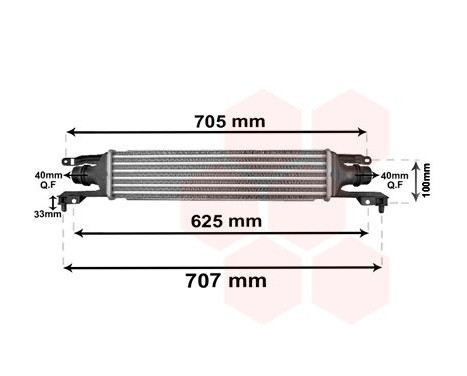 Intercooler, charger 37004421 International Radiators