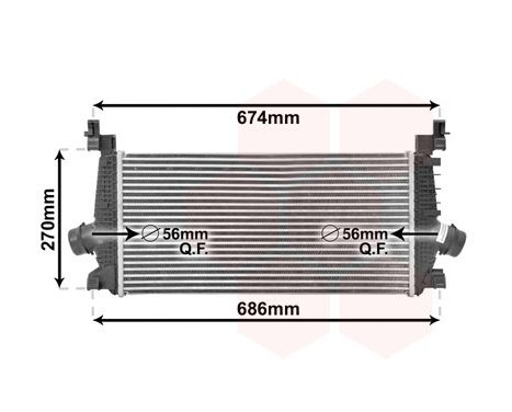 Intercooler, charger 37004548 International Radiators