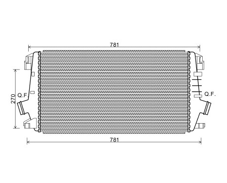 Intercooler, charger 37004550 International Radiators, Image 2