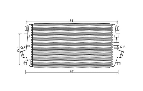 Intercooler, charger 37004550 International Radiators, Image 2