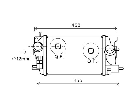 Intercooler, charger 37004575 International Radiators, Image 2