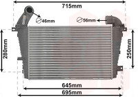 Intercooler, charger 37004585 International Radiators