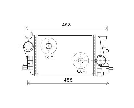 Intercooler, charger 37004592 International Radiators