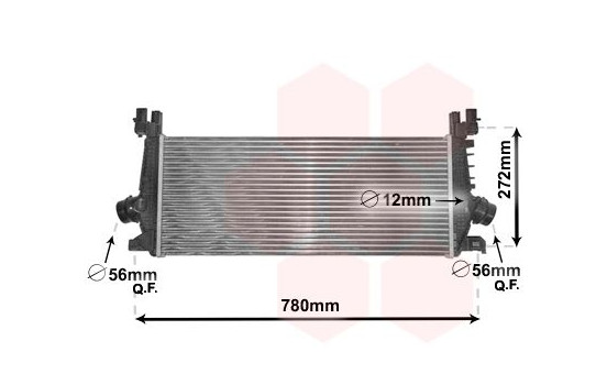 Intercooler, charger 37004648 International Radiators