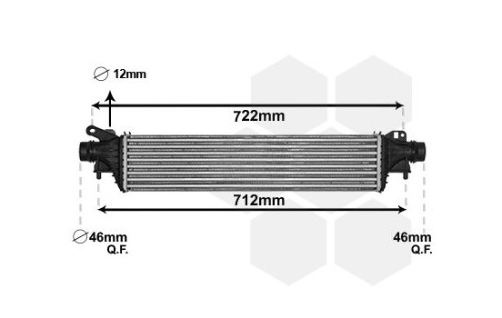 Intercooler, charger 37004663 International Radiators