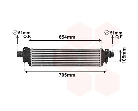 Intercooler, charger 37004664 International Radiators