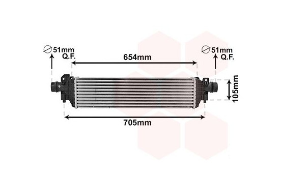 Intercooler, charger 37004664 International Radiators