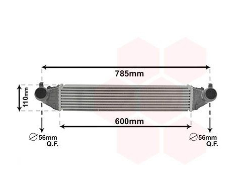 Intercooler, charger 37014702 International Radiators