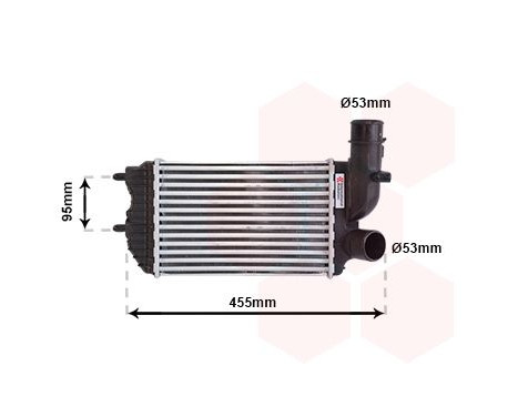 Intercooler, charger 40004183 International Radiators