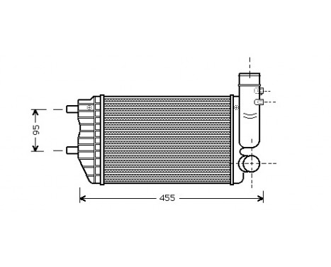 Intercooler, charger 40004183 International Radiators, Image 2
