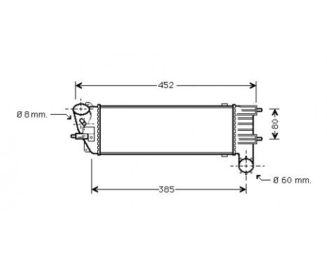 Intercooler, charger 40004204 International Radiators, Image 2