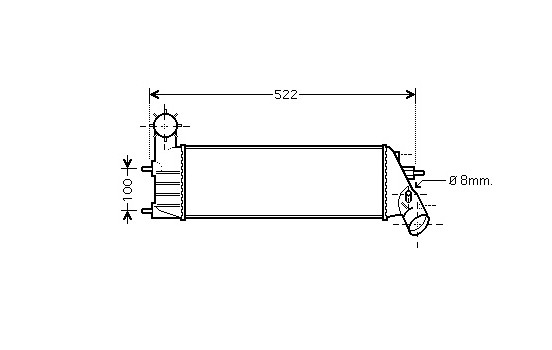 Intercooler, charger 40004261 International Radiators, Image 2