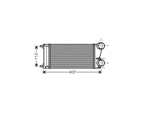 Intercooler, charger 40004332 International Radiators, Image 2