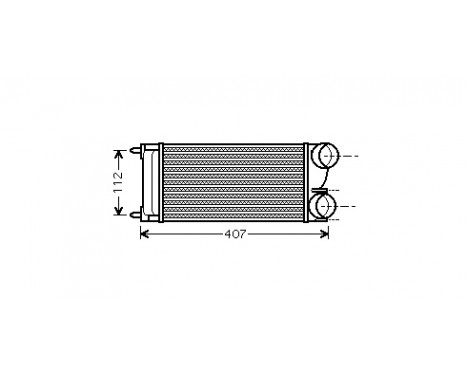 Intercooler, charger 40004334 International Radiators, Image 2