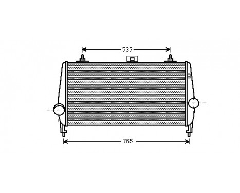 Intercooler, charger 40004338 International Radiators
