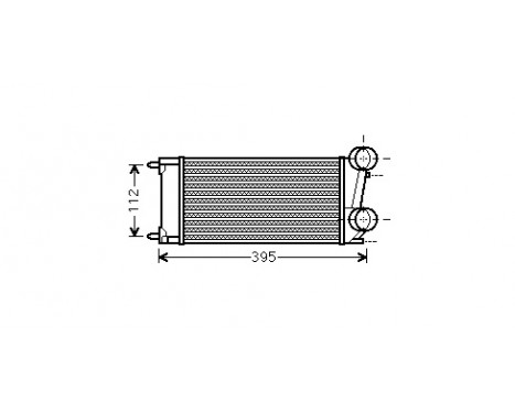 Intercooler, charger 40004343 International Radiators