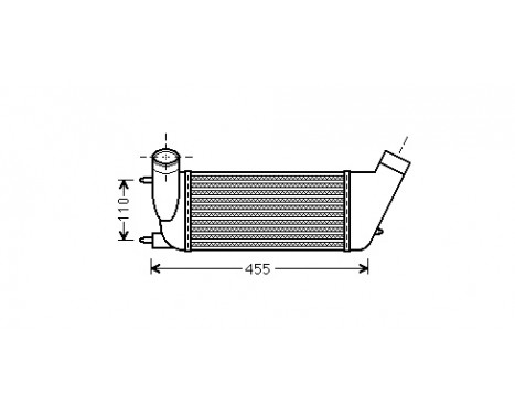 Intercooler, charger 40004347 International Radiators, Image 2