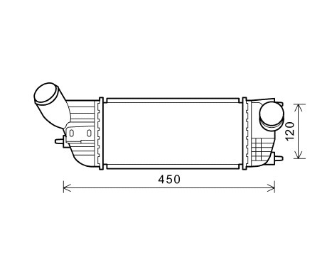 Intercooler, charger 40004362 International Radiators
