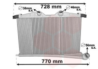 Intercooler, charger 40004363 International Radiators