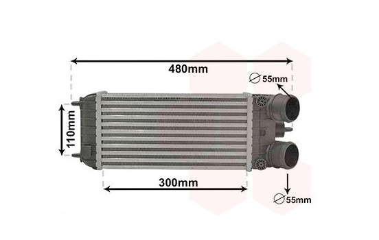Intercooler, charger 40014702 International Radiators