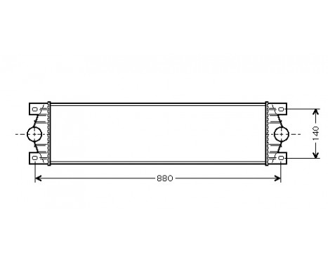 Intercooler, charger 43004089 International Radiators, Image 2