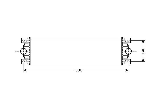 Intercooler, charger 43004089 International Radiators, Image 2