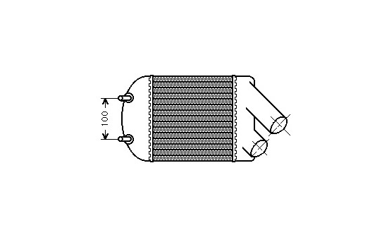 Intercooler, charger 43004222 International Radiators