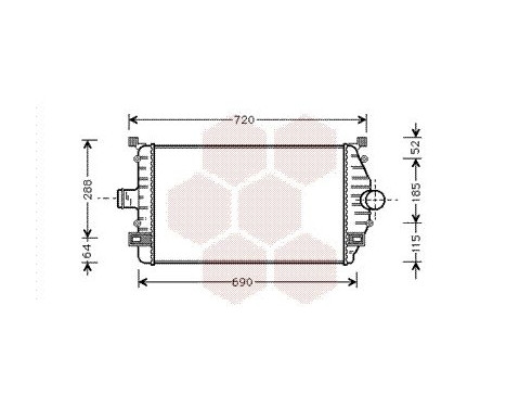 Intercooler, charger 43004277 International Radiators, Image 2