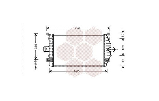 Intercooler, charger 43004277 International Radiators, Image 2