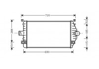 Intercooler, charger 43004277 International Radiators