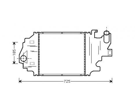 Intercooler, charger 43004320 International Radiators