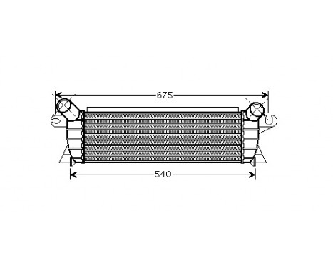 Intercooler, charger 43004351 International Radiators