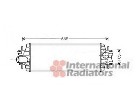 Intercooler, charger 43004358 International Radiators, Image 2
