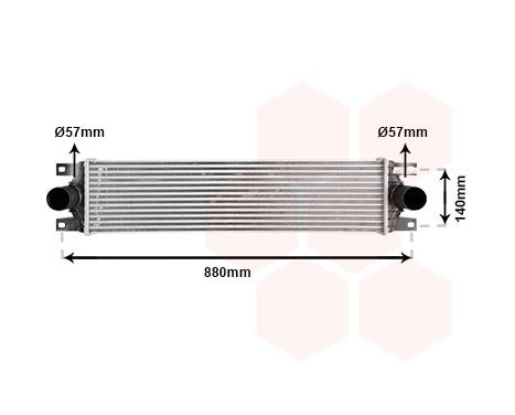 Intercooler, charger 43004359 International Radiators