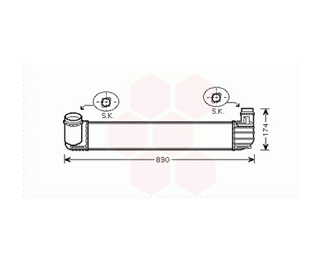 Intercooler, charger 43004411 International Radiators, Image 2