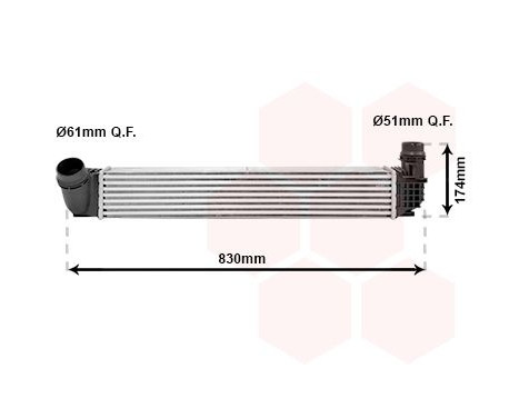 Intercooler, charger 43004411 International Radiators